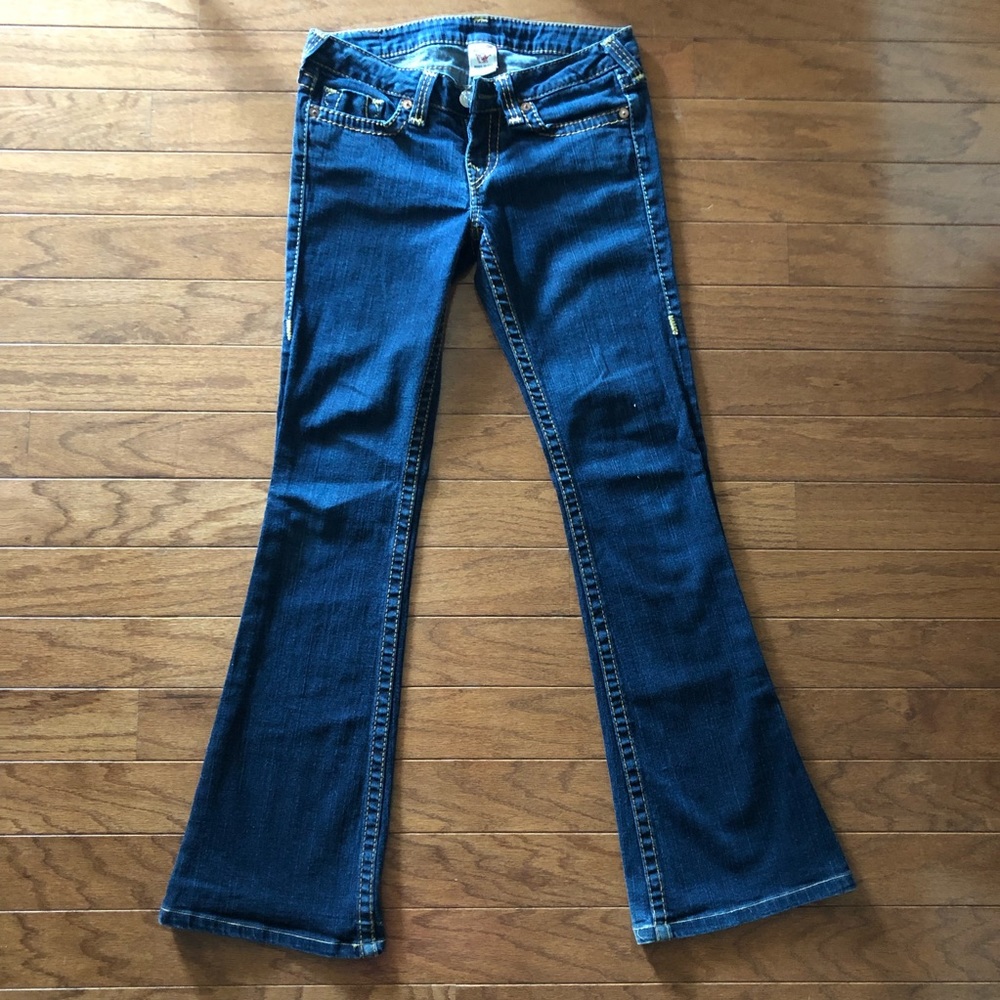 True Religion size 29 boot cut blue jeans